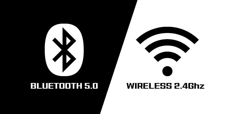 What’s the difference between Wireless 2.4Ghz & Bluetooth 5.0?