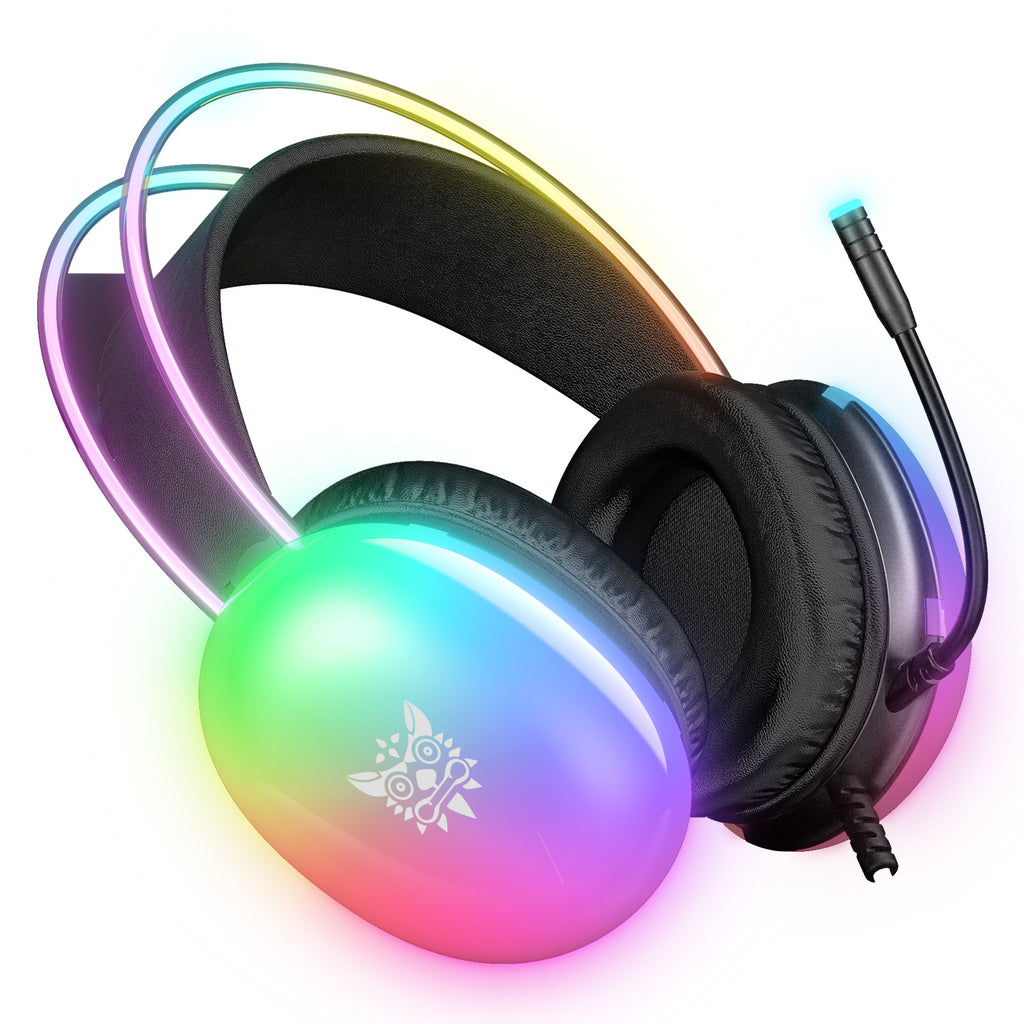 ONIKUMA X25 RGB Gaming Headset Wired Stereo Headphone with Noise Cancelling Mic For PS4 Xbox One Laptop Computer Onikuma Gaming