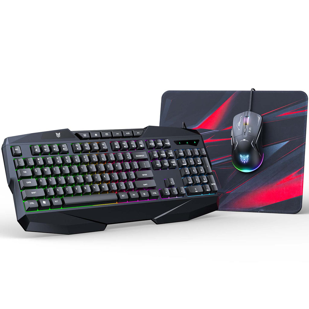 ONIKUMA TZ3006 3 in 1 Gaming Combo -  G22 Keyboard / CW917 Mouse/ MP002 Mouse Pad
