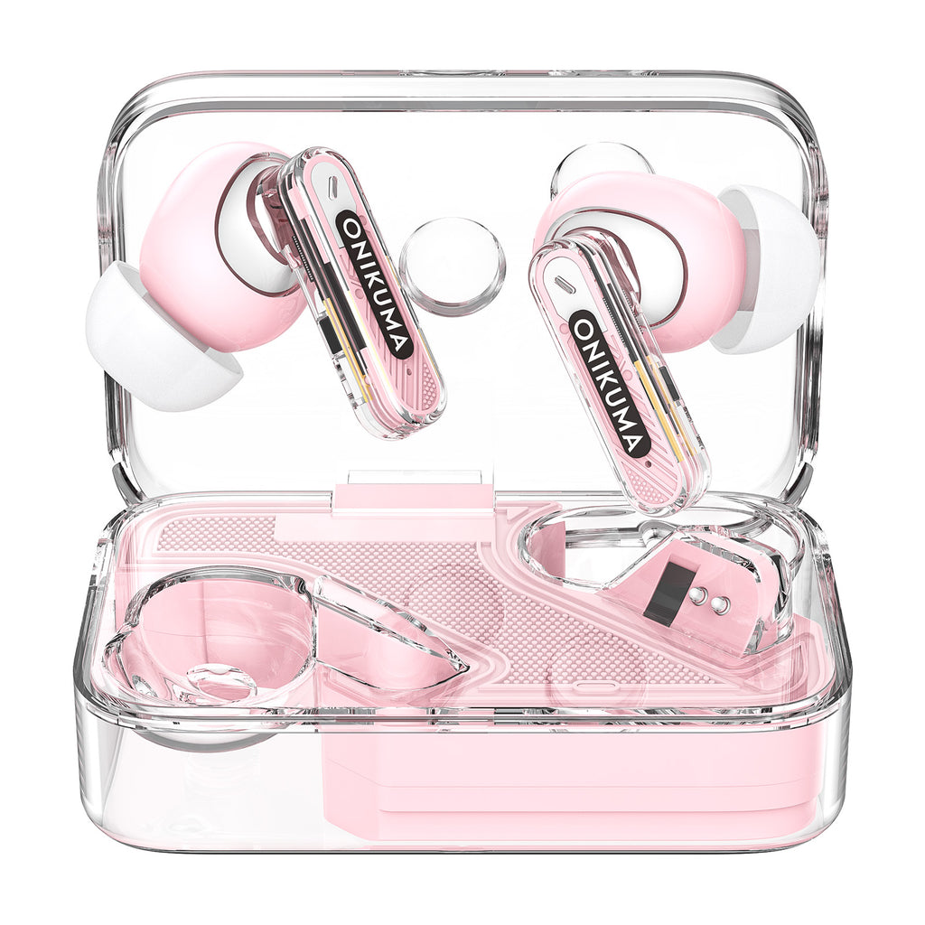 ONIKUMA T5 In-Ear Bluetooth Earbuds, Pink
