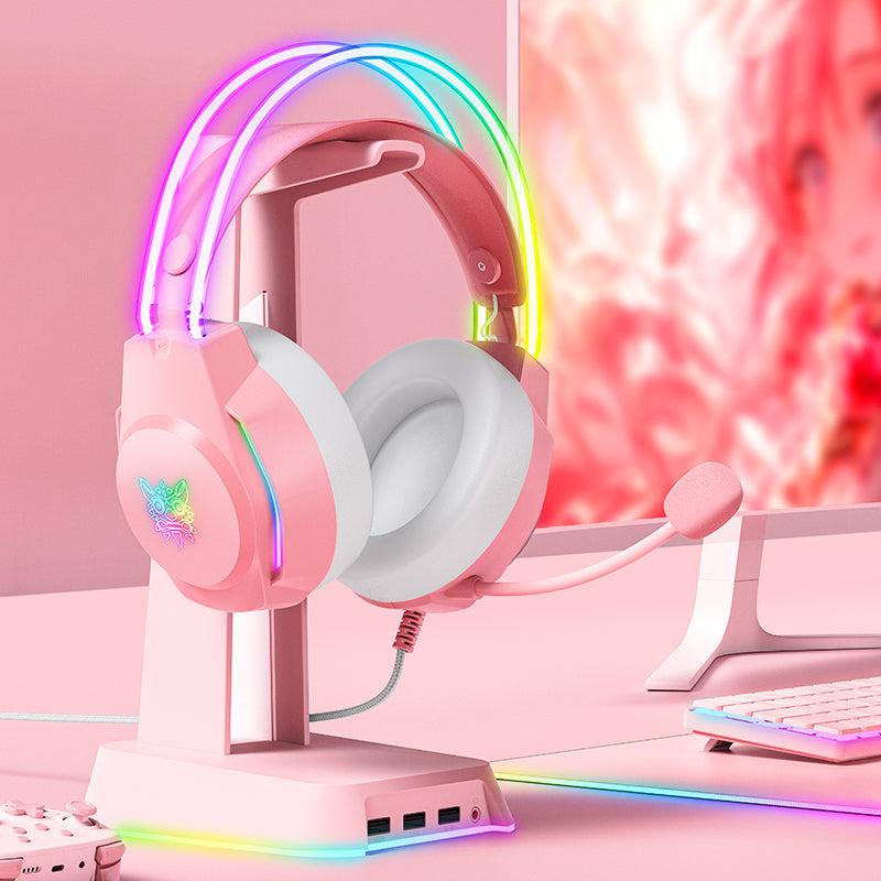 ONIKUMA X26 Head-mounted Earphone RGB Light With Cat's Ears
