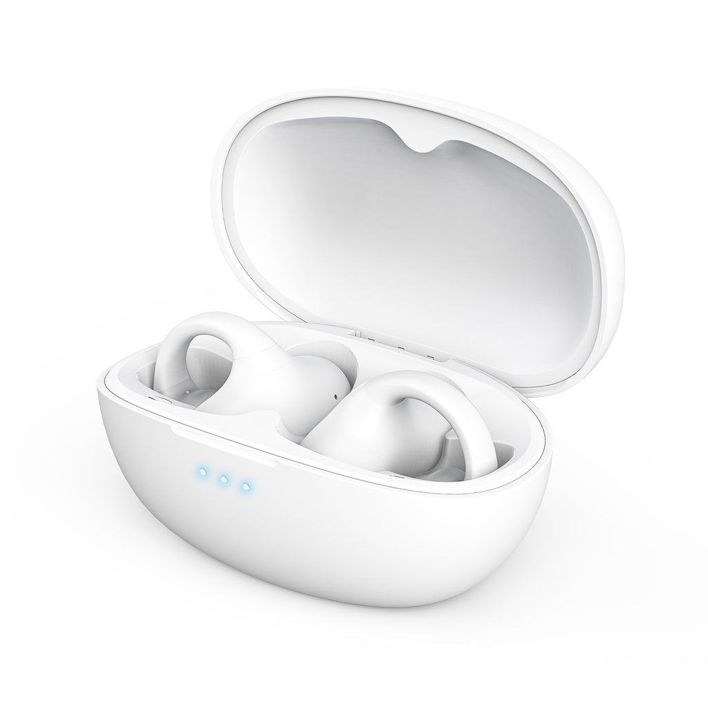 White Bluetooth popular earphones