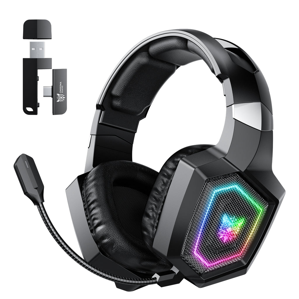 ONIKUMA GT806 Wireless Gaming Headset Headworn Bluetooth 2.4g Wireless Wired Three Mode Lightweight E-Sports Gamer Headphone