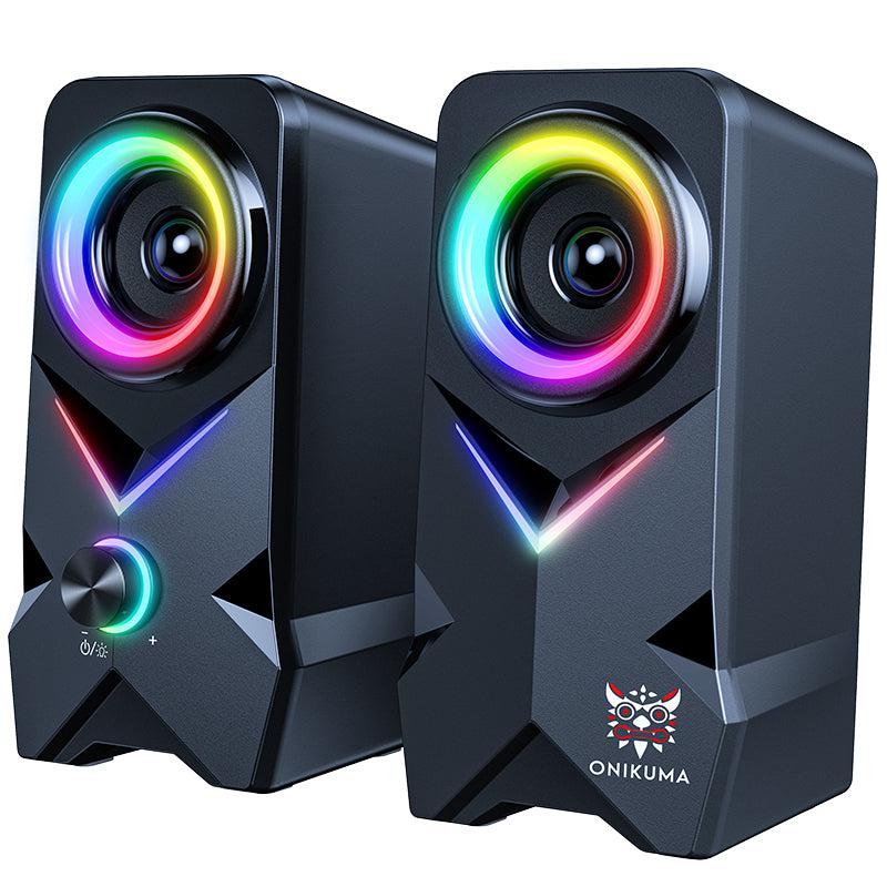 ONIKUMA L2 RGB Full Range Speaker, 15 Inch Home Tweeter Professional Sound Speaker, Home Theater Sound Speaker, Gaming Speakers