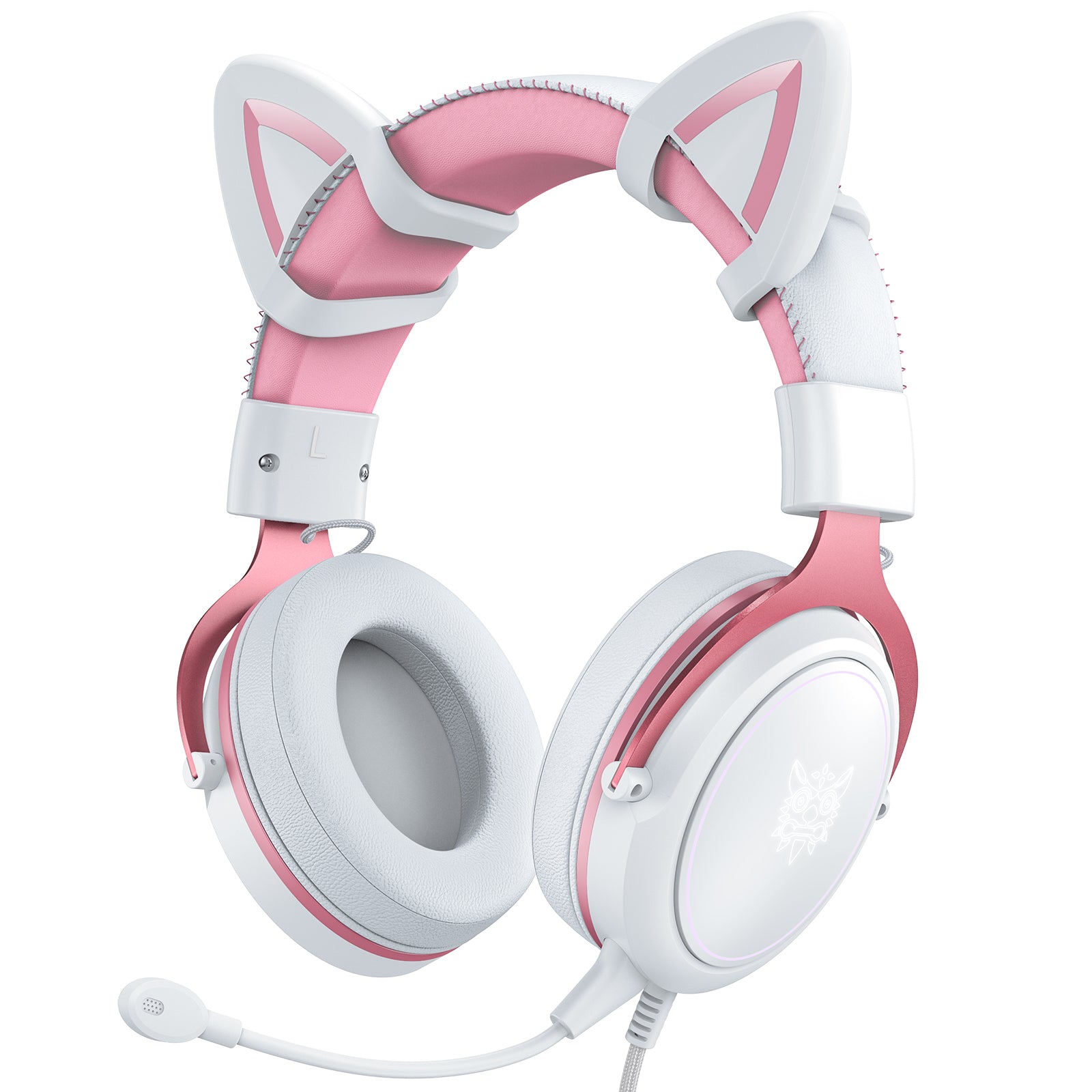 ONIKUMA X10 Pink Cat Ears Stereo Noise Cancellation Gaming Headset ...