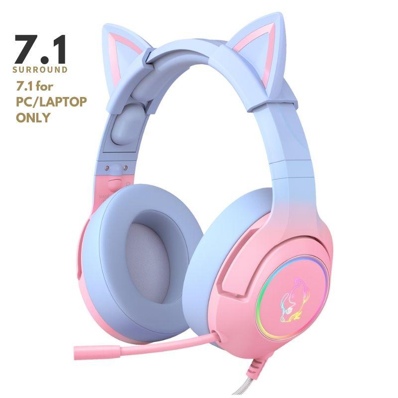 ONIKUMA K9 CAT ELF RGB Stereo Gaming Headset for PS4, Xbox, PC and Switch