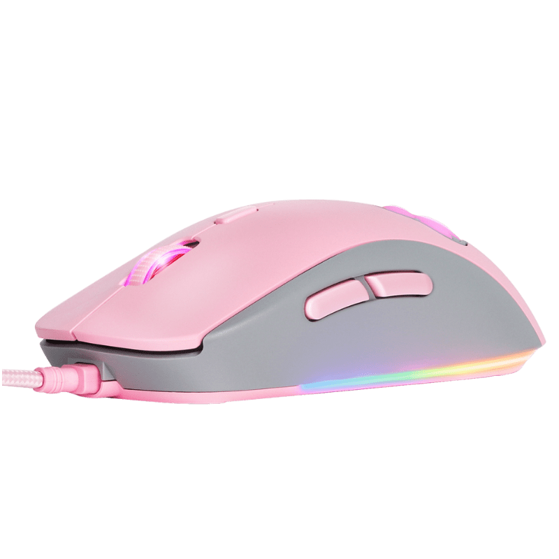 Onikuma CW918 Cat Paw Wired Mouse Adjustable 1200-7200DPI RGB Backlit Optical Gaming Mice for PC Laptop