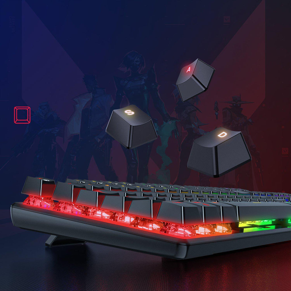 ONIKUMA G27 Wired 104-Keys Backlit Mechanical Gaming Keyboard