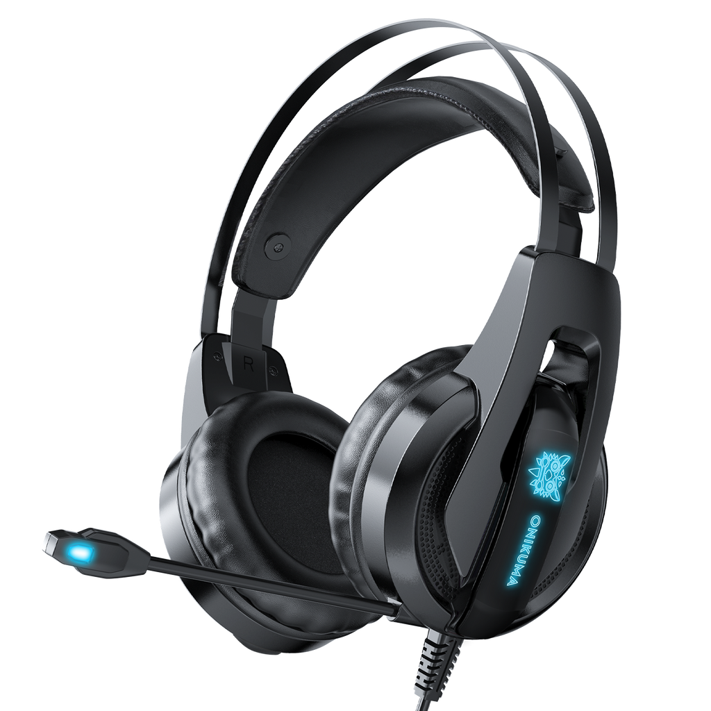 ONIKUMA K16 Casque PC Stereo Gaming Headphones with LED Lights