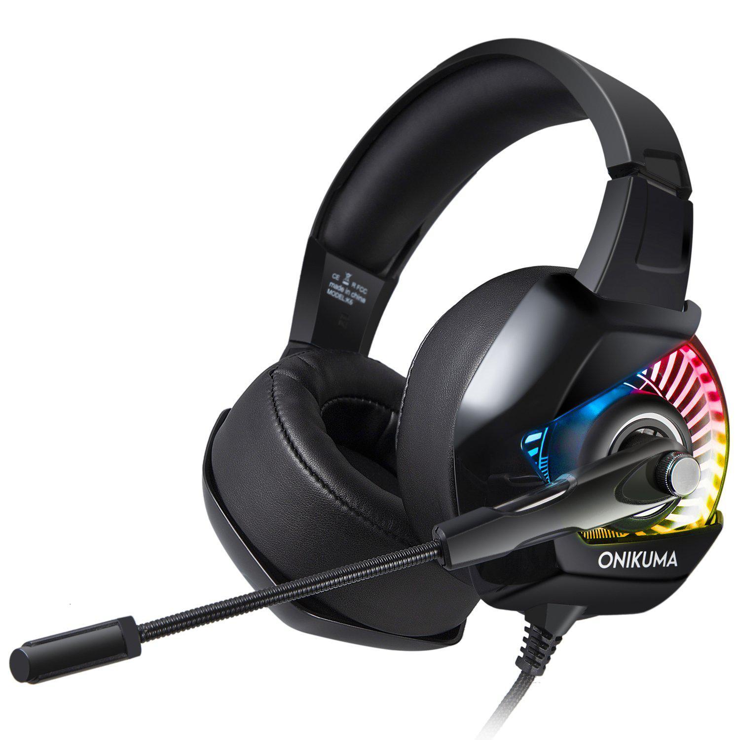 ONIKUMA K6 Casque PC Gamer Bass Stereo wired Gaming Headphones