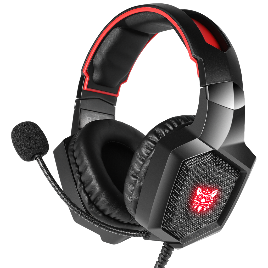 Gaming Headset Gaming Headphones with Microphone LED Light Surround Sound