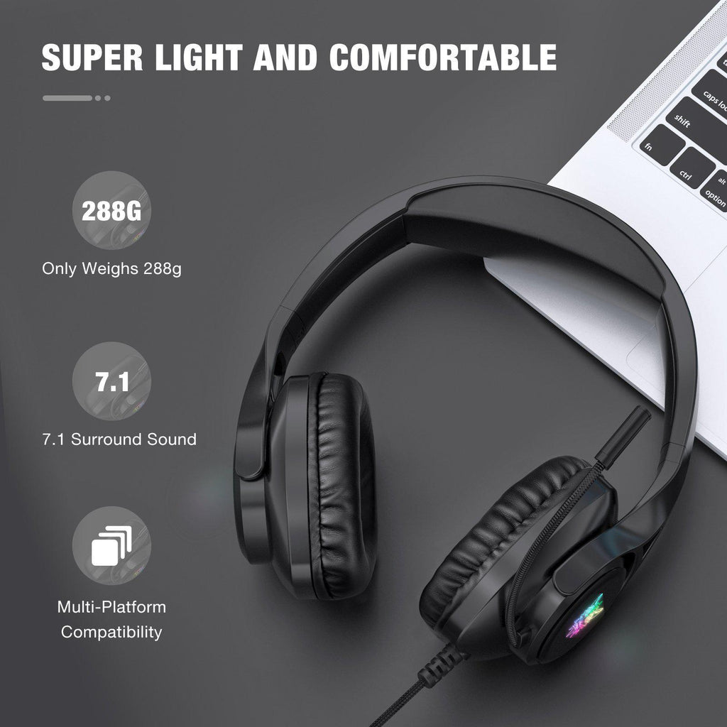 ONIKUMA X16 Wired RGB Over-ear Gaming Headset with Noise