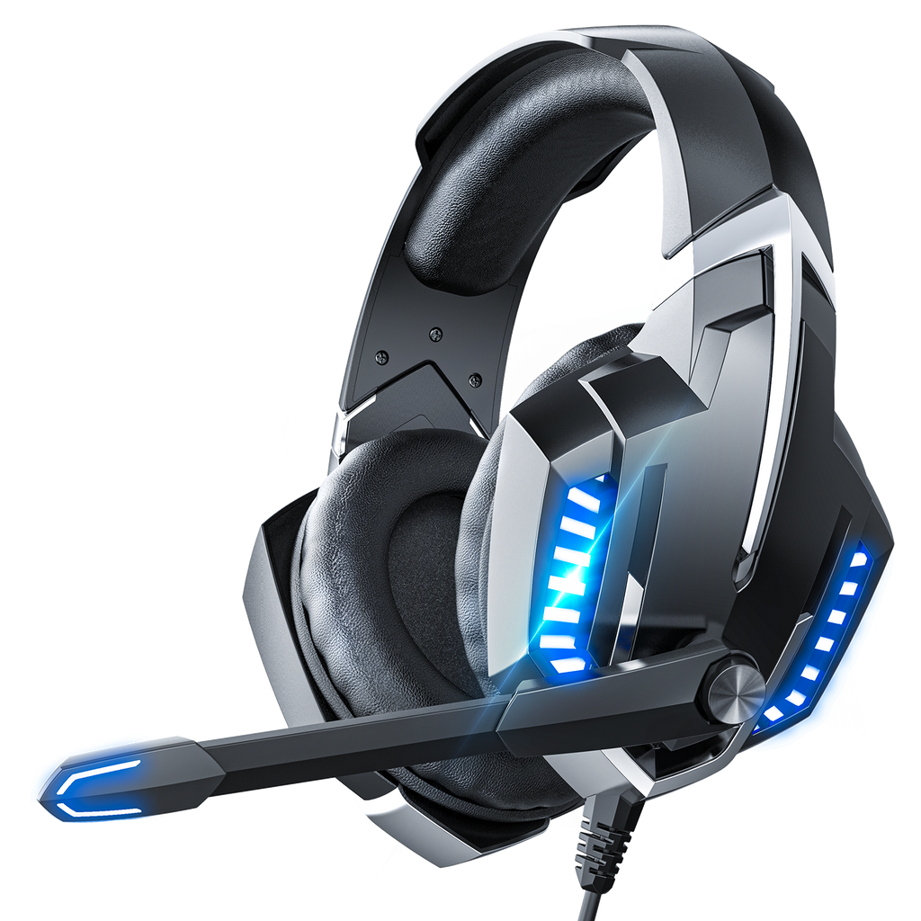 Onikuma K18 Wired Gaming Headset with Mic and Noise Cancellation Headphone Gaming with Led Light