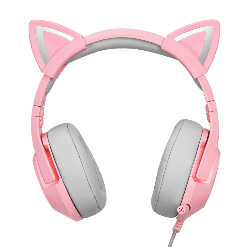 Wired Gamer Headphones - Led Cat Ear Volume Control Professional