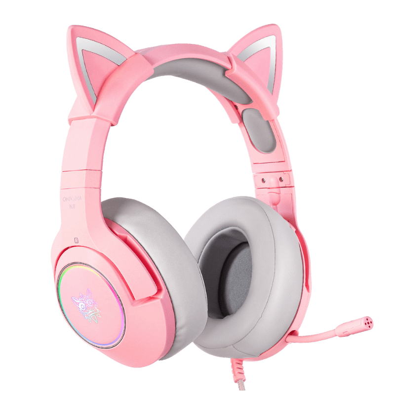 ONIKUMA K9 Elite Stereo Gaming Headset with Cat Ears for PS4, Xbox, PC and  Switch