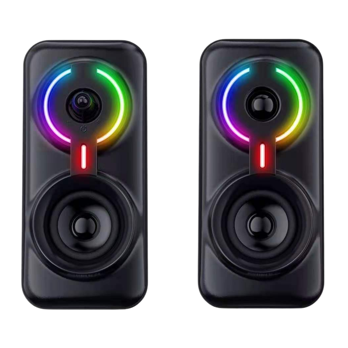ONIKUMA L6 Gaming Speaker 5W*2 Multimedia Speaker with BT5.0 and AUX Mode HIFI Sound Quality RGB Light for PC Phone