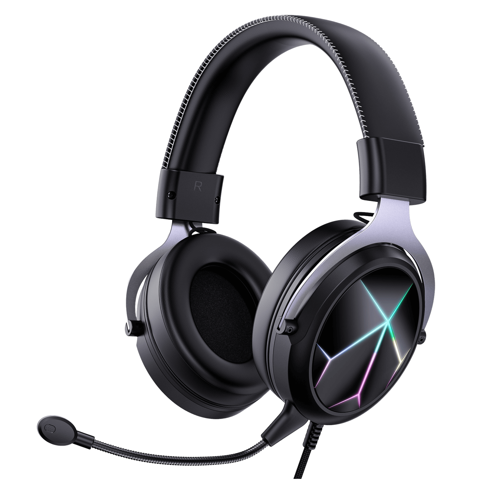 ONIKUMA X10 PRO RGB Light Noise Cancelling Detachable Microphone Gaming Headphones